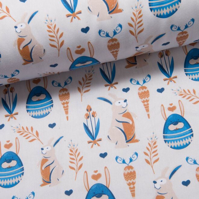 Easter Bunny Baumwolle hellgrau