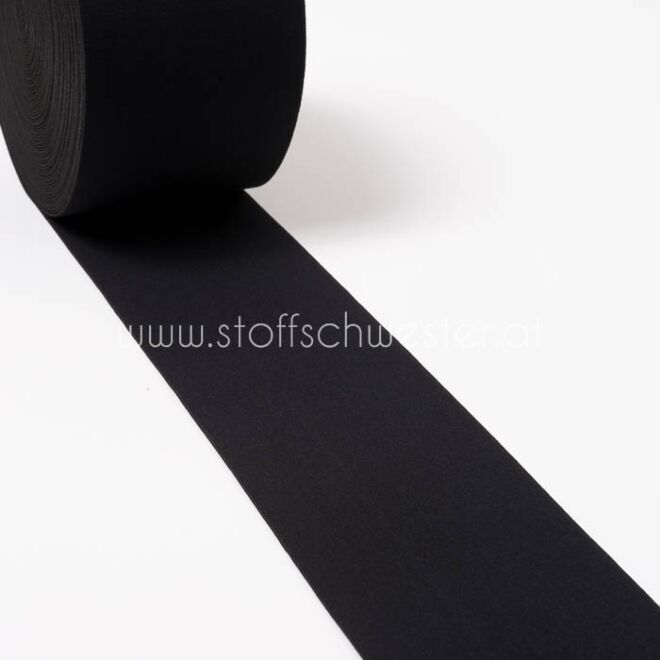Stoffschwesters 10cm Gummiband schwarz