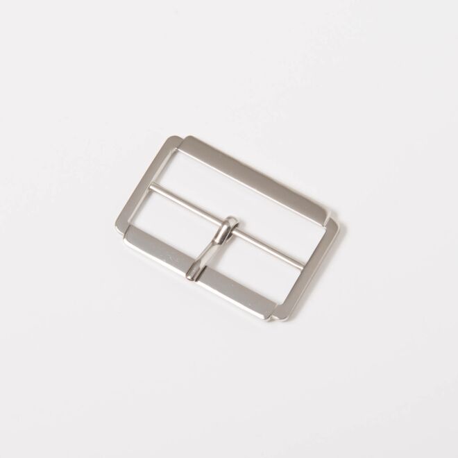 50mm Gürtelschnalle "Rechteck" silber