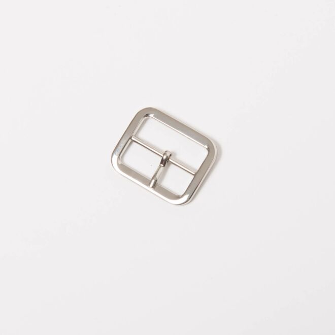 30mm Gürtelschnalle "runde Ecken" silber