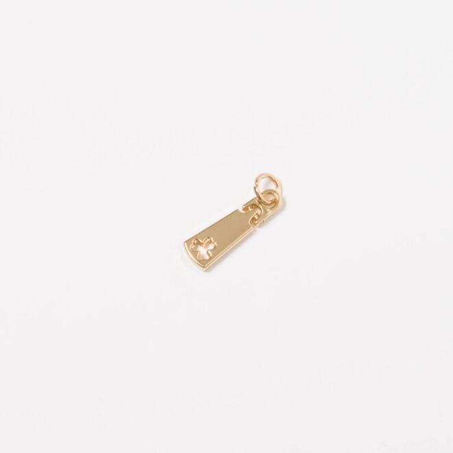 2,5cm Kleeblatt Anhänger gold