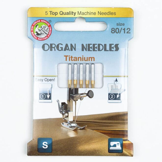 Organ Titanium Nadeln 80, 130/705H, Eco Pack