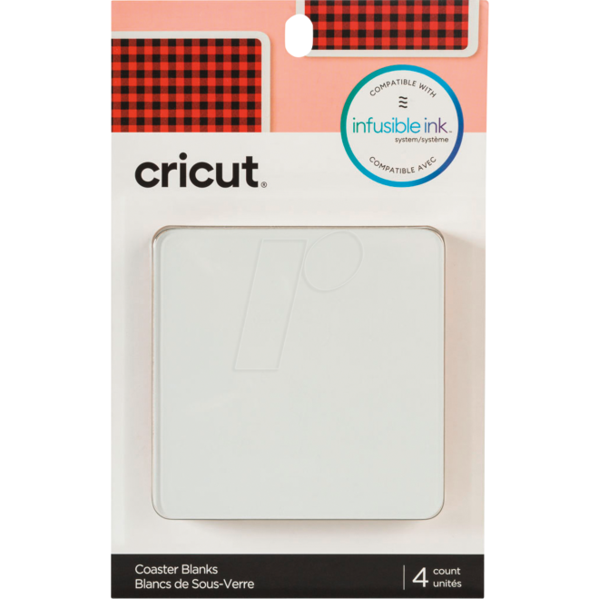 Cricut Infusible Ink Kork-Untersetzer Quadratisch (4er-Pack)