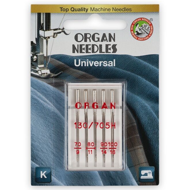 Organ Nähmaschinennadeln "Universal Sortiment 70-100" (Blister Pack)