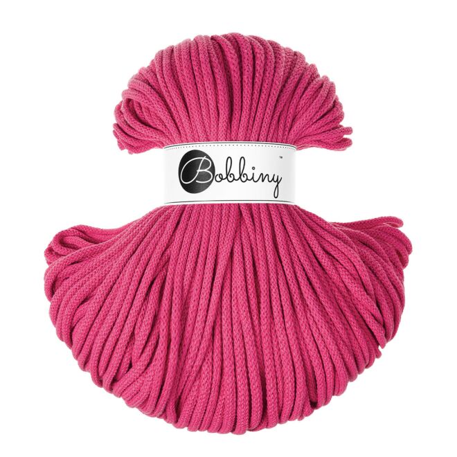 Bobbiny 5mm Flechtkordel Dopamine Pink (100m)
