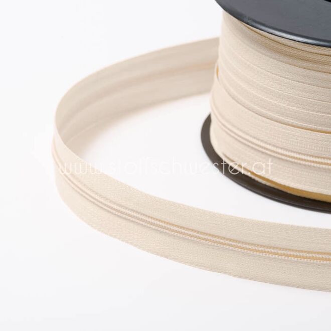 3mm Endlos-Reißverschluss eggshell