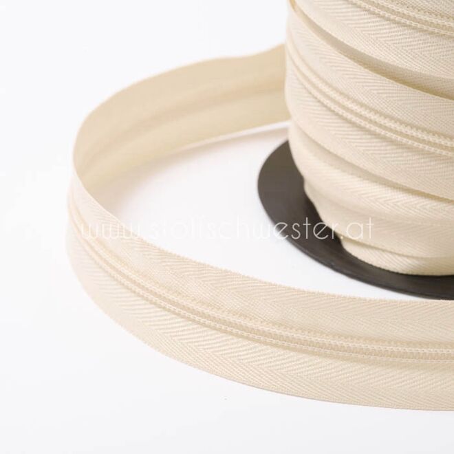 5mm Endlos-Reißverschluss eggshell