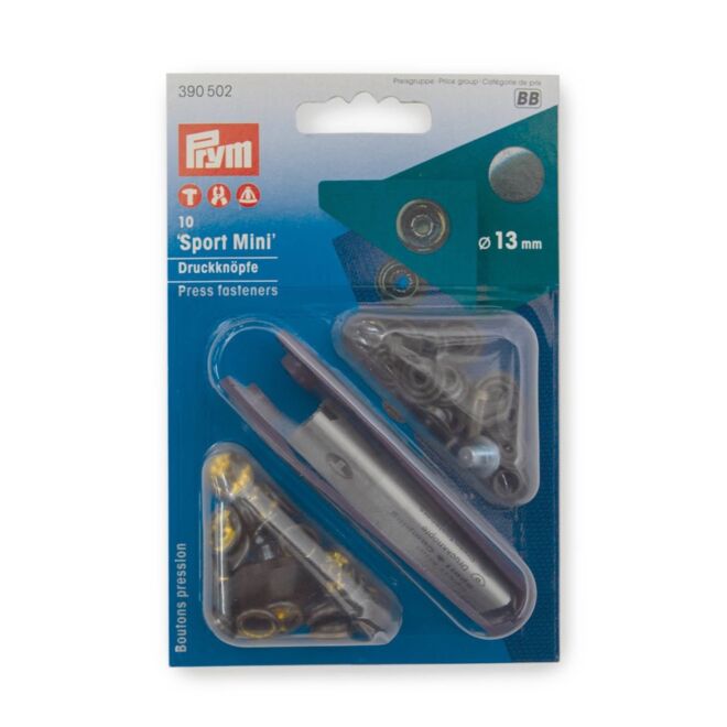 Prym Druckknopf "Sport Mini" brüniert, 13mm
