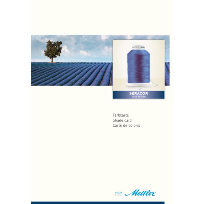 Amann Mettler Farbkarte Seracor Overlockgarn Stoffschwester Wien