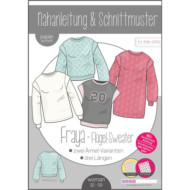 Papierschnittmuster "Flügel-Sweater Fraya"