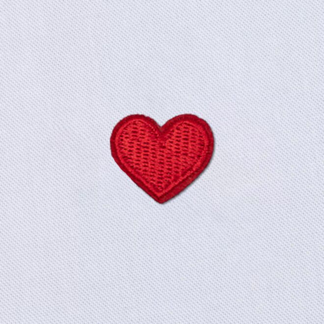 Aufbügler "Herzchen rot" (ca. 2,5cm)