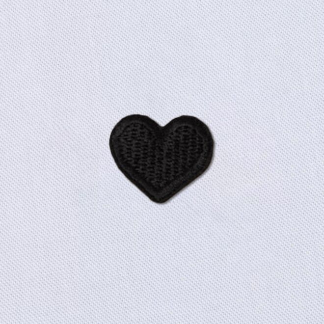 Aufbügler "Herzchen schwarz" (ca. 2,5cm)