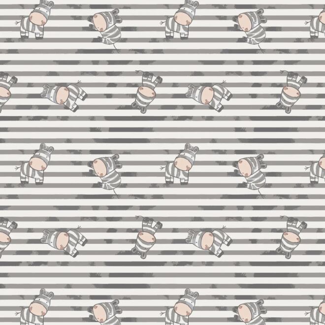 Zarte Aquarellblätter Jersey weiß