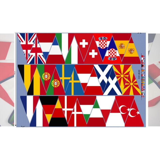 *SALE* Soccer Flags Panel Baumwolle (Rapport 103cm)