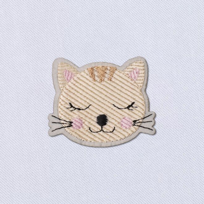 Aufbügler "Katze beige" (ca. 5,5cm)