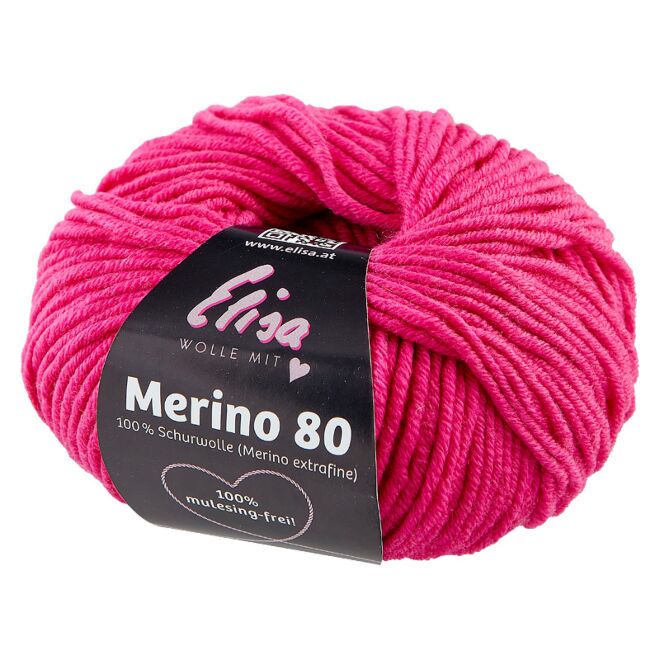 Elisa Wolle Merino 120, 50g - PINK