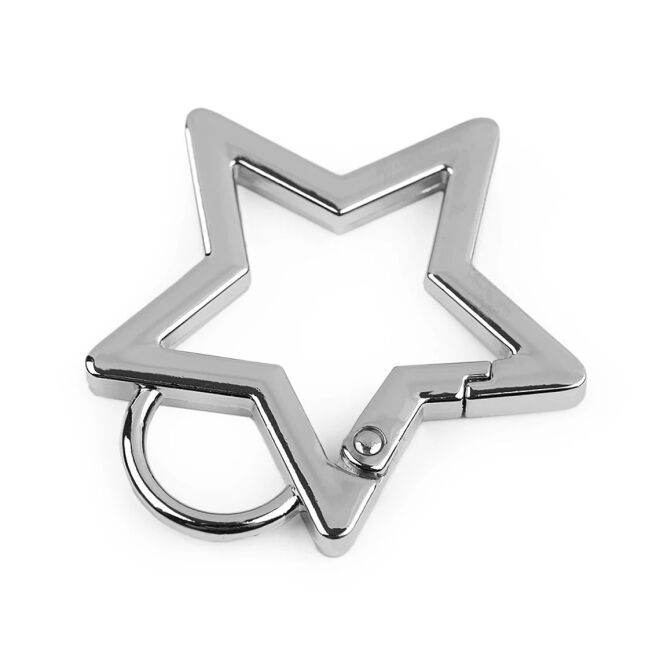 Metallkarabiner "Stern" silber