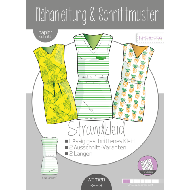 Papierschnittmuster "Damen Basic Strandkleid"