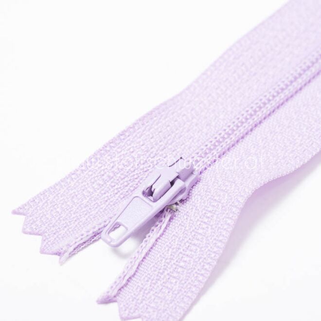 45cm Feiner Nylon Reißverschluß, 2mm, unteilbar, flieder