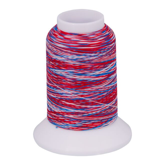 baby lock Multicolor Bauschgarn, 1000m - rot-blau-weiß