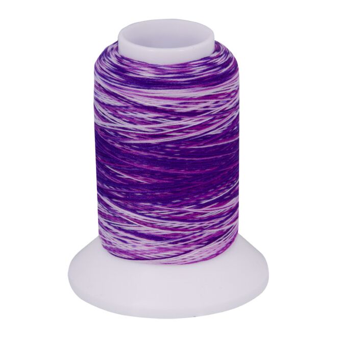 thumbnail baby lock Multicolor Bauschgarn, 1000m - violett-weiß