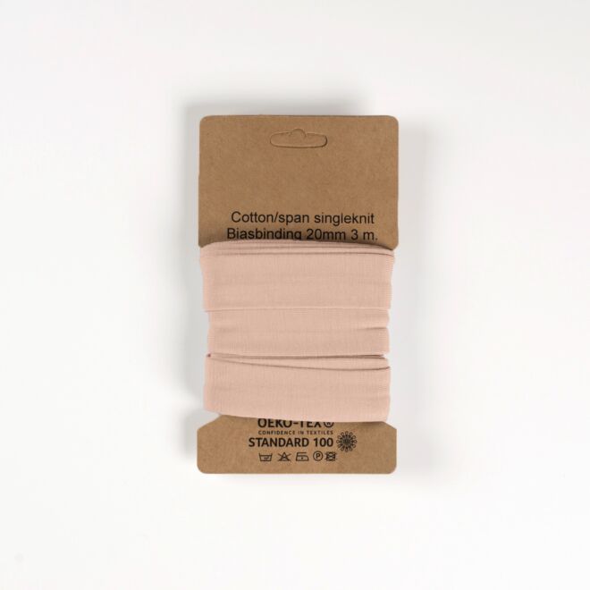 3m Jersey-Schrägband "Emilia" puderrosa