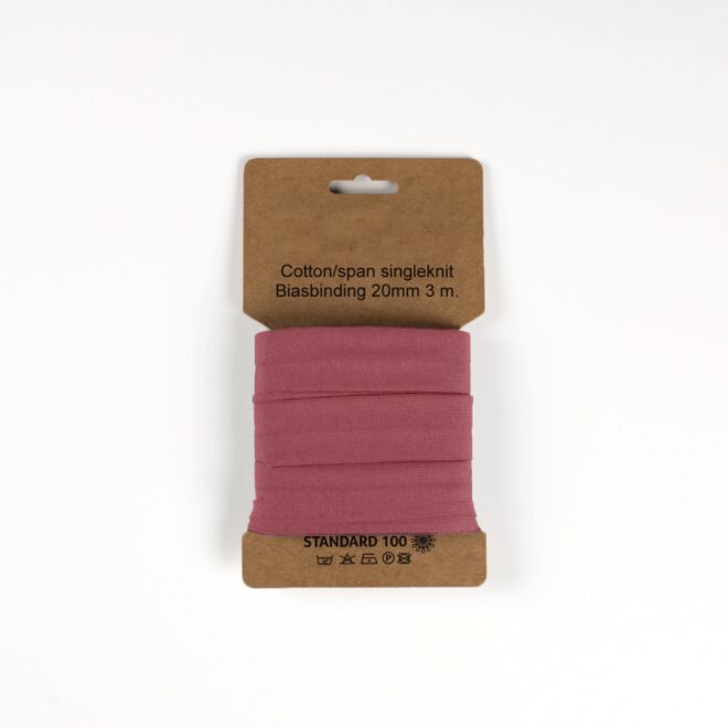 3m Jersey-Schrägband "Emilia" altrosa