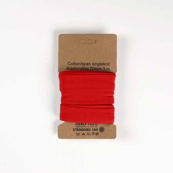 3m Jersey-Schrägband "Emilia" rot