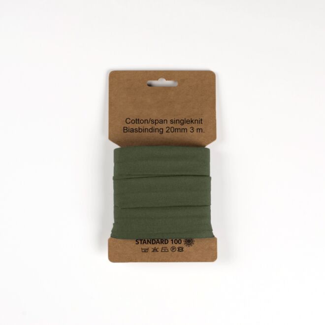 3m Jersey-Schrägband "Emilia" jagdgrün