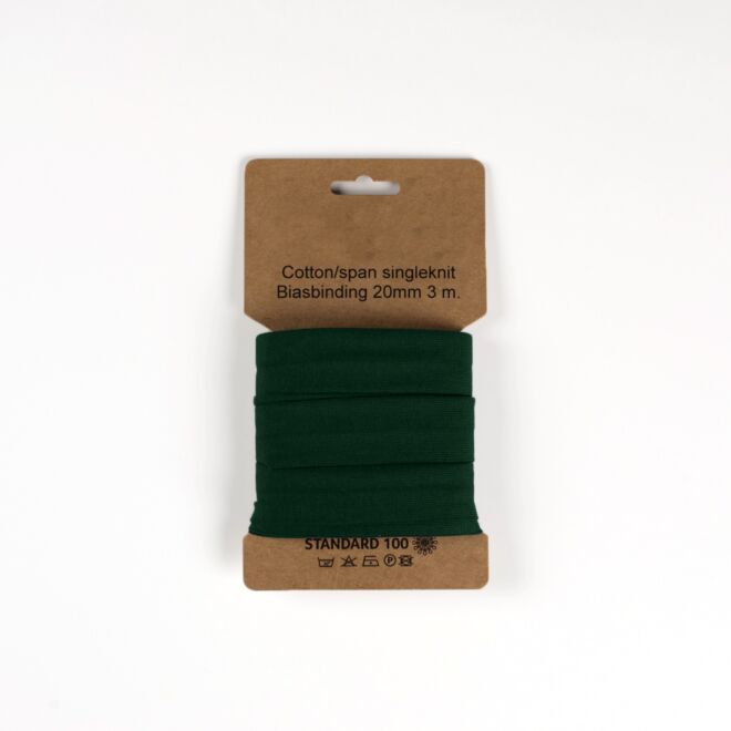 3m Jersey-Schrägband "Emilia" flaschengrün