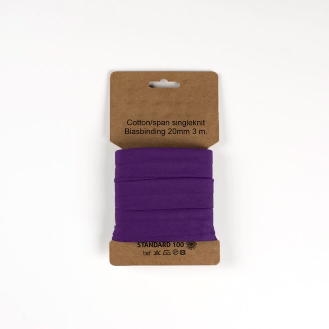 3m Jersey-Schrägband "Emilia" lila