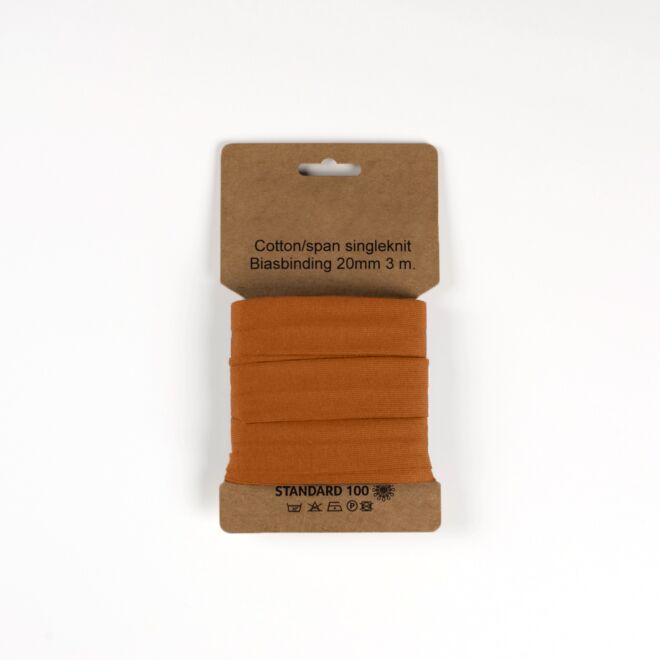 3m Jersey-Schrägband "Emilia" karamell