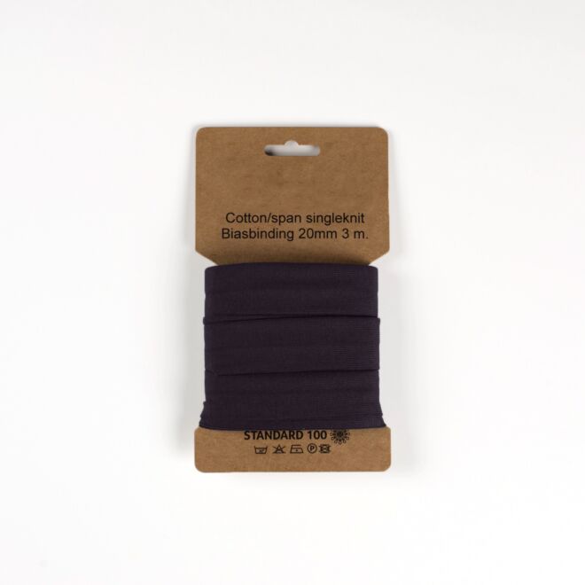 3m Jersey-Schrägband "Emilia" anthrazit