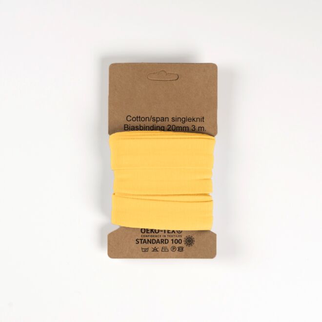 3m Jersey-Schrägband "Emilia" pastellgelb