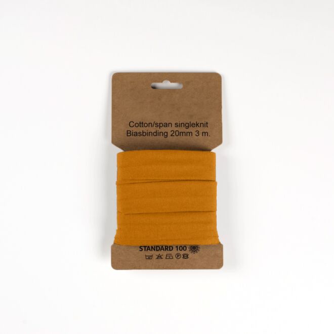 3m Jersey-Schrägband "Emilia" ocker