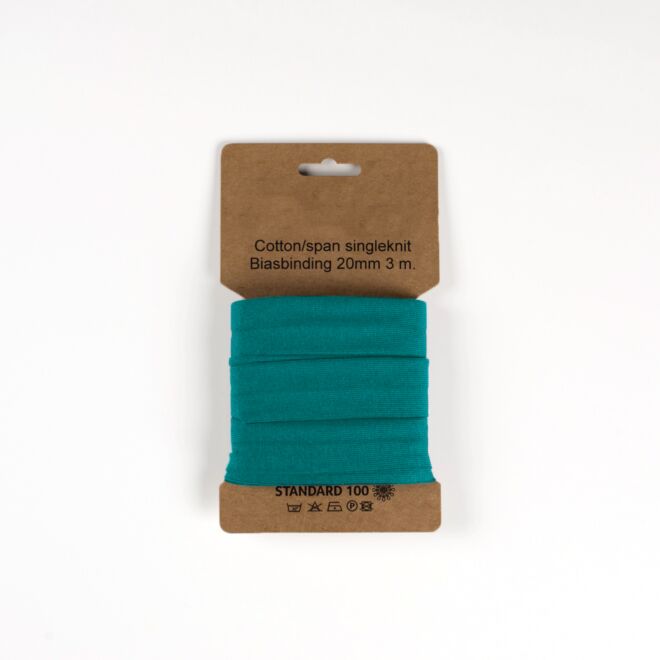 3m Jersey-Schrägband "Emilia" petrol