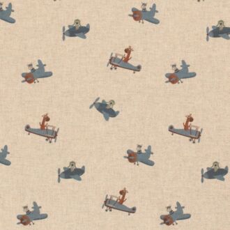 Dekostoff/Canvas Flying Friends natur