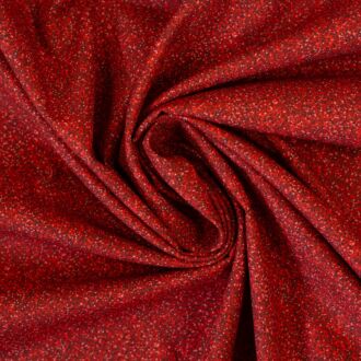 Baumwollwebware Glitter rot