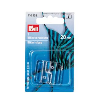 Prym Bikini- und Gürtelverschluss, 20mm, transparent