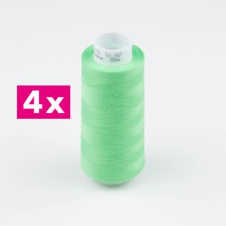 Amann-Mettler Trojalock Overlockgarn No. 120, 4x 2500m/gleiche Farbe - Farbe grasgrün