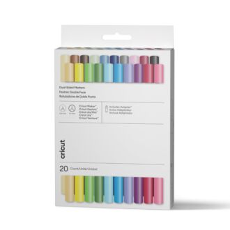 Cricut Doppelseitige Stifte 20 Farben + Adapter