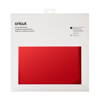 Cricut Transfer Foil Sheets 30x30cm - 8 Blatt (Rot)