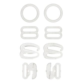 BH/Bikini-Zubehör-Set (8-teilig) transparent