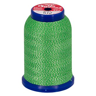 baby lock Metallic Bauschgarn, 1000m - Silver & Green