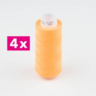 Amann-Mettler Trojalock Overlockgarn No. 120, 4x 2500m/gleiche Farbe - Farbe pastellorange