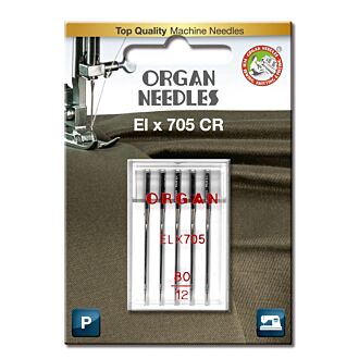 Organ Overlocknadeln ELx705 Chromium 80 Blister Pack