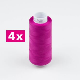Amann-Mettler Trojalock Overlockgarn No. 120, 4x 2500m/gleiche Farbe - Farbe purpur