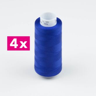 Amann-Mettler Trojalock Overlockgarn No. 120, 4x 2500m/gleiche Farbe - Farbe indigo