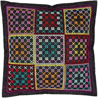 Filzkissen zum Besticken bunte Quadrate 42x42cm