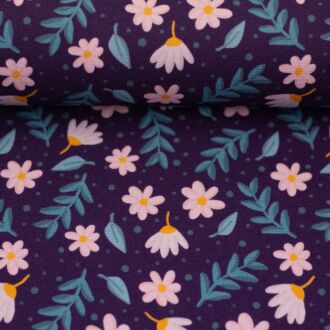 Canvas Floral Tales Blümchen lila by Emjo-Design